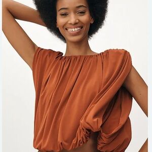 Dolan Terracotta Bubble Blouse